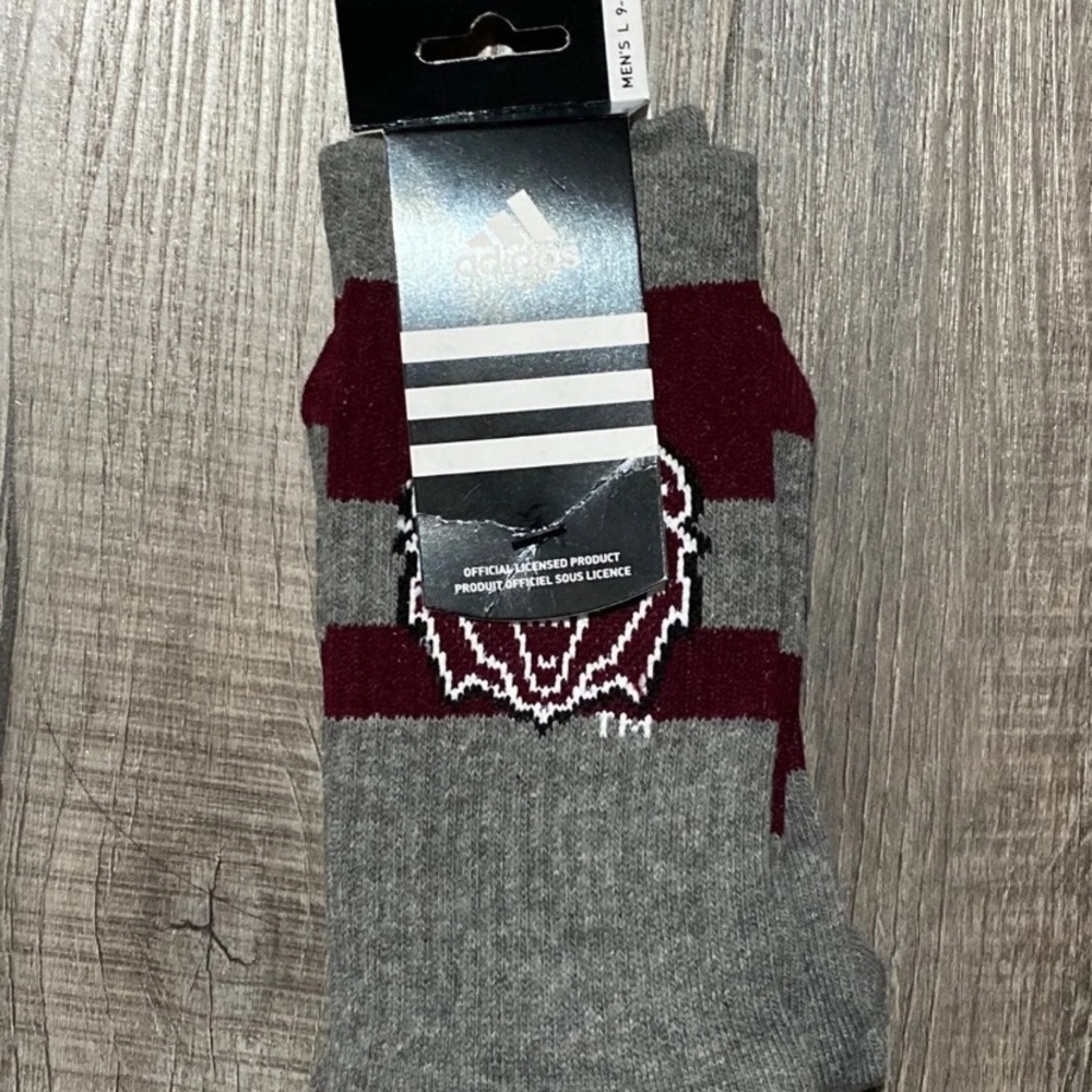 Mississippi State MSU Adidas Socks NEW